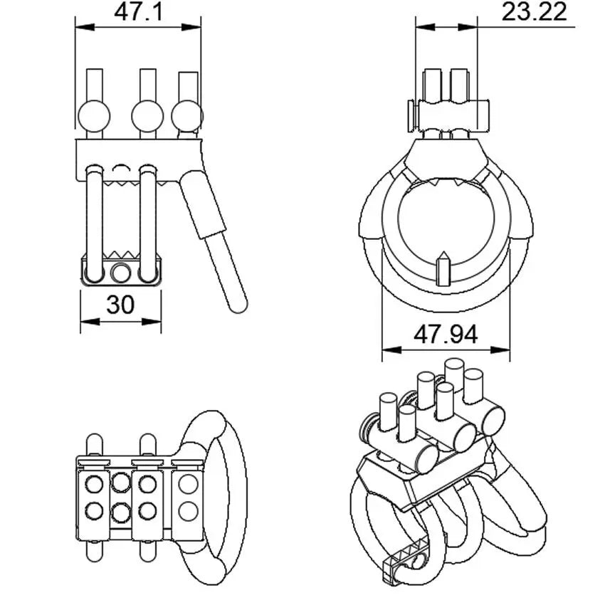 Short Lucifers Ladder E-Stim Emporium Electrodes